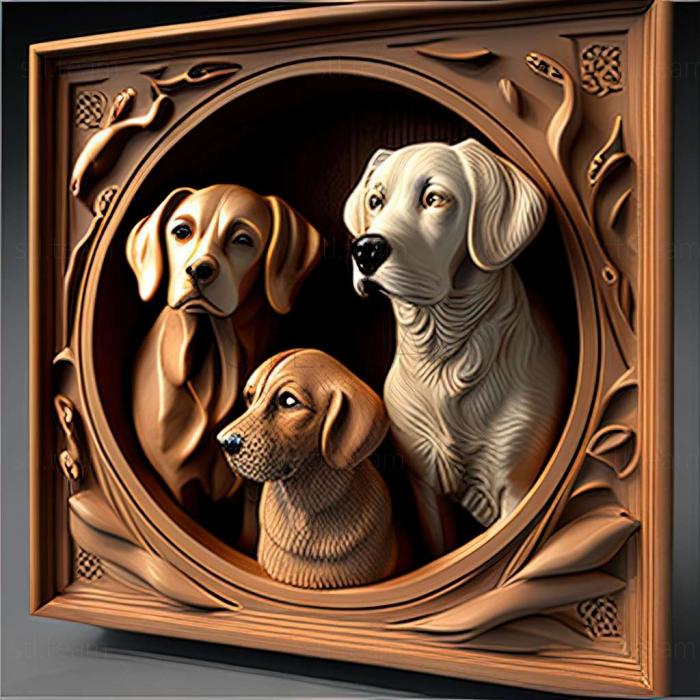 3D model dogs (STL)